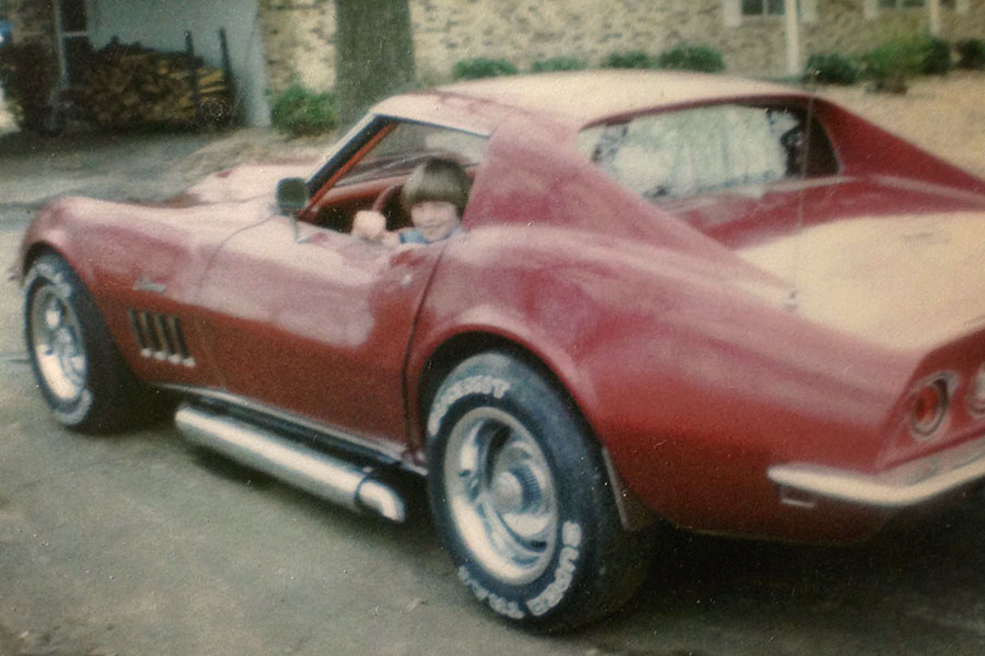 Fathers Day - Holly in the corvette stingray